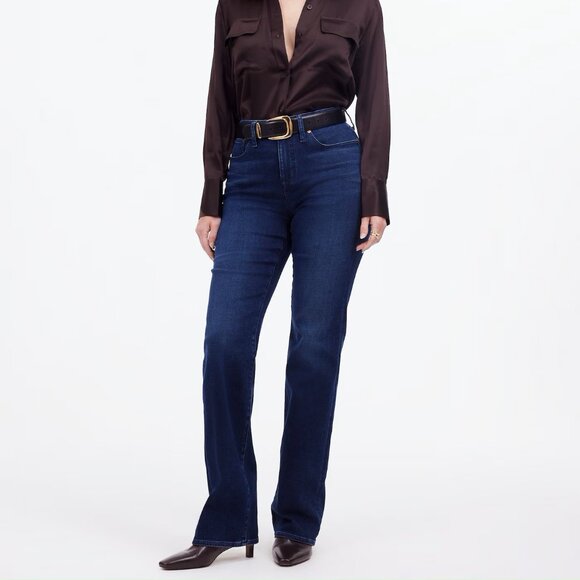 NWT Madewell Curvy Kick Out Full Length Jeans in Kingston Wash Women's Size 32 - Picture 8 of 9